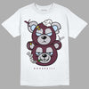 Jordan 5 Retro Burgundy (2023) DopeSkill T-Shirt New Double Bear Graphic Streetwear - White