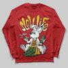 Red Sneakers DopeSkill Long Sleeve T-Shirt Slow Life Graphic Streetwear  - red