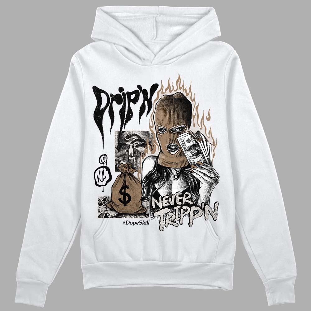 Jordan 5 SE “Sail” DopeSkill Hoodie Sweatshirt Drip'n Never Tripp'n Graphic Streetwear - White