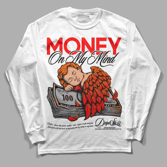 Jordan 1 Retro High OG "Satin Bred" DopeSkill Long Sleeve T-Shirt MOMM Graphic Streetwear - White