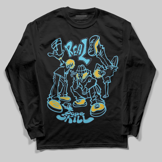 Jordan 11 Retro Gamma Blue (2025) DopeSkill Long Sleeve T-Shirt Real Y2K Players Graphic Streetwear - black