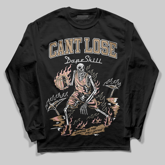 Nike Air Force 1 Low Canvas “Linen” DopeSkill Long Sleeve T-Shirt Cant Lose Graphic Streetwear - Black