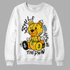 Jordan 6 “Yellow Ochre” DopeSkill Sweatshirt Smile Through The Pain Graphic Streetwear - White