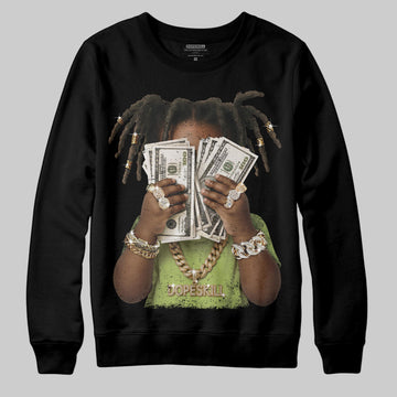 Chase B x Travis Scott x Jordan Jumpman Jack DopeSkill Sweatshirt Rich Youth Graphic Streetwear - Black