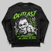 Neon Green Sneakers DopeSkill Long Sleeve T-Shirt Outlast Graphic Streetwear - Black