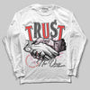 Awake NY x Air Jordan 5 Arctic Pink DopeSkill Long Sleeve T-Shirt Trust No One Graphic Streetwear - White