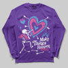 PURPLE Sneakers DopeSkill Long Sleeve T-Shirt Make Things Happen Graphic Streetwear - Purple