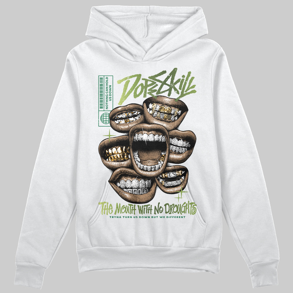 Foamposite Pro 'Pine Green' DopeSkill Hoodie Sweatshirt The Mouth With No Droughts Graphic Streetwear - White