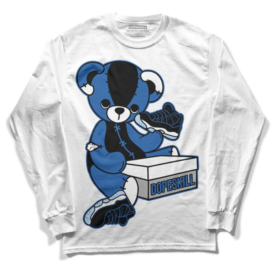 Jordan 11 Low “Space Jam” DopeSkill Long Sleeve T-Shirt Sneakerhead BEAR Graphic Streetwear - White