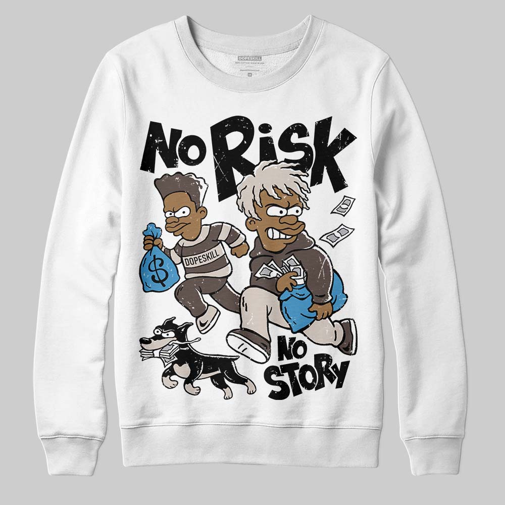 Adidas Samba OG White Black Clear Granite DopeSkill Sweatshirt No Risk No Story Graphic Streetwear - White