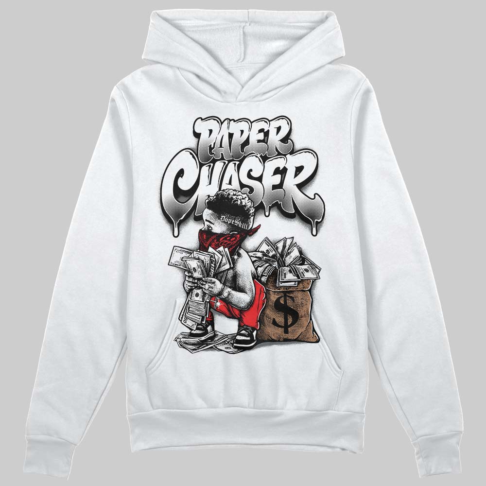 Black and White Sneakers DopeSkill Hoodie Sweatshirt Paper Chaser Boy Graphic Streetwear - White 