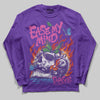 PURPLE Sneakers DopeSkill Long Sleeve T-Shirt Ease My Mind Graphic Streetwear - Purple