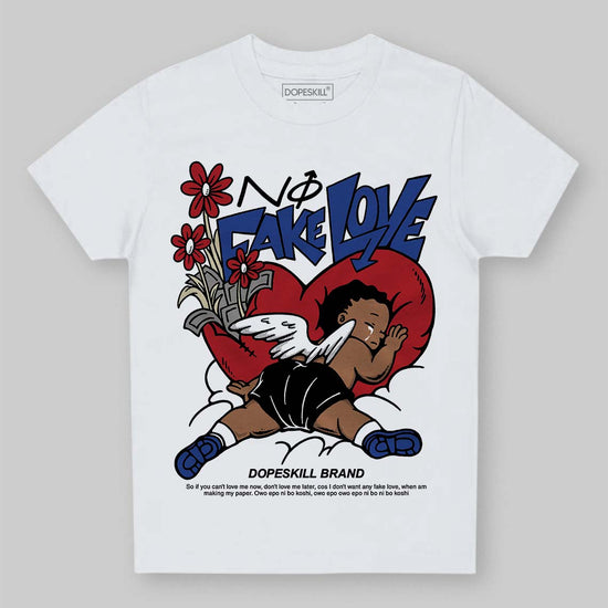 Jordan 4 “Rare Air” DopeSkill Toddler Kids T-shirt No Fake Love Graphic Streetwear - White