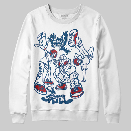 Jordan 12 Retro French Blue (2025) DopeSkill Sweatshirt Real Y2K Players Graphic Streetwear