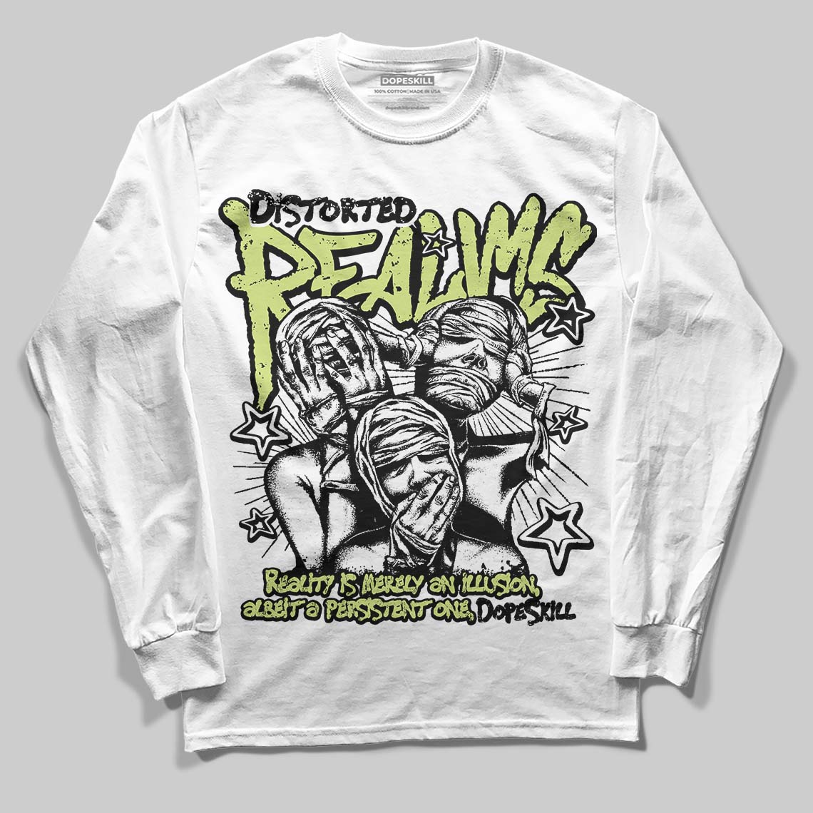 Jordan 11 “Inner Beast” DopeSkill Long Sleeve T-Shirt Distorted Realms Graphic Streetwear - White