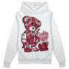 Jordan 1 Retro High '85 OG Metallic Burgundy DopeSkill Hoodie Sweatshirt Broken Heart Graphic Streetwear - White 