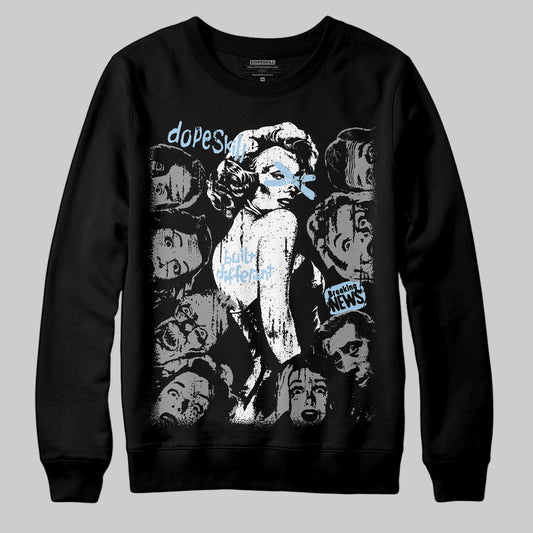 Jordan 5 Retro Wolf Grey (2026) DopeSkill Sweatshirt Built Different Graphic Streetwear - Black