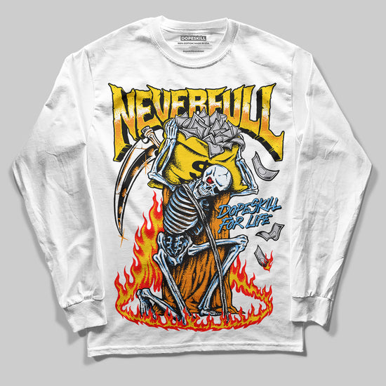 Jordan 6 “Yellow Ochre” DopeSkill Long Sleeve T-Shirt NeverFull Graphic Streetwear - White