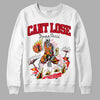 Jordan 4 Red Thunder DopeSkill Sweatshirt Cant Lose Graphic Streetwear - White