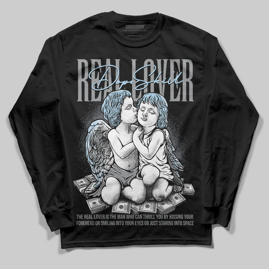 Jordan 5 Retro Wolf Grey (2026) DopeSkill Long Sleeve T-Shirt Real Lover Graphic Streetwear - Black