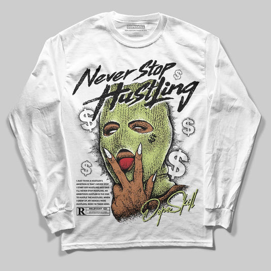 Jordan 11 “Inner Beast” DopeSkill Long Sleeve T-Shirt Never Stop Hustling Graphic Streetwear - White