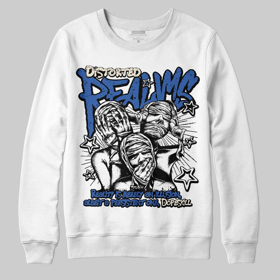 Jordan 1 Low Travis Scott x Fragment DopeSkill Sweatshirt Distorted Realms Graphic Streetwear - White