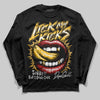 Jordan 12 "Phantom" DopeSkill Long Sleeve T-Shirt Lick My Kicks Graphic Streetwear - Black