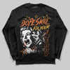 Orange Sneakers DopeSkill Long Sleeve T-Shirt Fix Your Energy Graphic Streetwear - Black