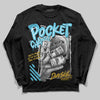 Jordan 11 Retro Gamma Blue (2025) DopeSkill Long Sleeve T-Shirt Pocket Change Graphic Streetwear - Black