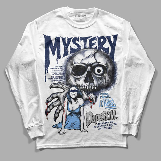 Jordan 5 Midnight Navy DopeSkill Long Sleeve T-Shirt Mystery Ghostly Grasp Graphic Streetwear