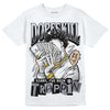 Jordan 4 Retro Frozen Moments DopeSkill T-Shirt Sorry I've Been Trappin Graphic Streetwear - White 