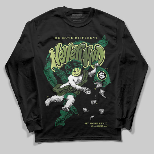 Foamposite Pro 'Pine Green' DopeSkill Long Sleeve T-Shirt Nevermind Graphic Streetwear - black