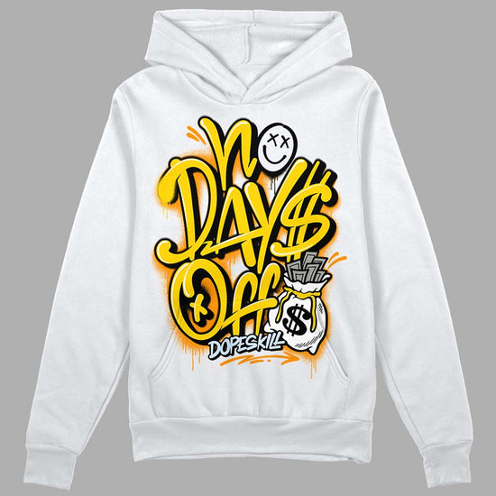 Jordan 6 “Yellow Ochre” DopeSkill Hoodie Sweatshirt No Days Off Graphic Streetwear - White