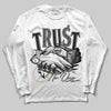 Jordan 5 Retro Reverse Metallic DopeSkill Long Sleeve T-Shirt Trust No One Graphic Streetwear - White