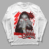 Jordan 1 Retro High OG "Satin Bred" DopeSkill Long Sleeve T-Shirt NPC Graphic Streetwear - White