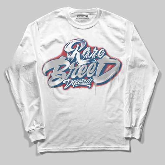 Jordan 12 Retro French Blue (2025) DopeSkill Long Sleeve T-Shirt Rare Breed Type Graphic Streetwear 