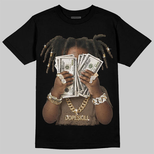 Travis Scott x Jordan 1 Low OG “Reverse Mocha” DopeSkill T-Shirt Rich Youth Graphic Streetwear - Black