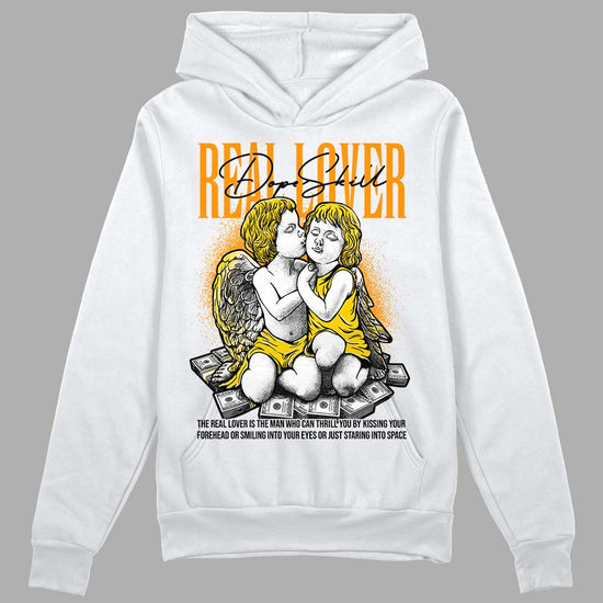 Jordan 6 “Yellow Ochre” DopeSkill Hoodie Sweatshirt Real Lover Graphic Streetwear - White