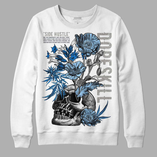 Jordan 11 Retro Cool Grey DopeSkill Sweatshirt Side Hustle Graphic Streetwear - White