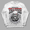 Jordan 2 Retro "Black Cement" DopeSkill Long Sleeve T-Shirt Trapped Halloween Graphic Streetwear - White