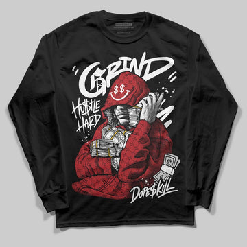 Black and White Sneakers DopeSkill Long Sleeve T-Shirt Grind Pray Graphic Streetwear - Black
