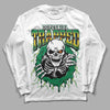 Green Sneakers DopeSkill Long Sleeve T-Shirt Trapped Halloween Graphic Streetwear - White 