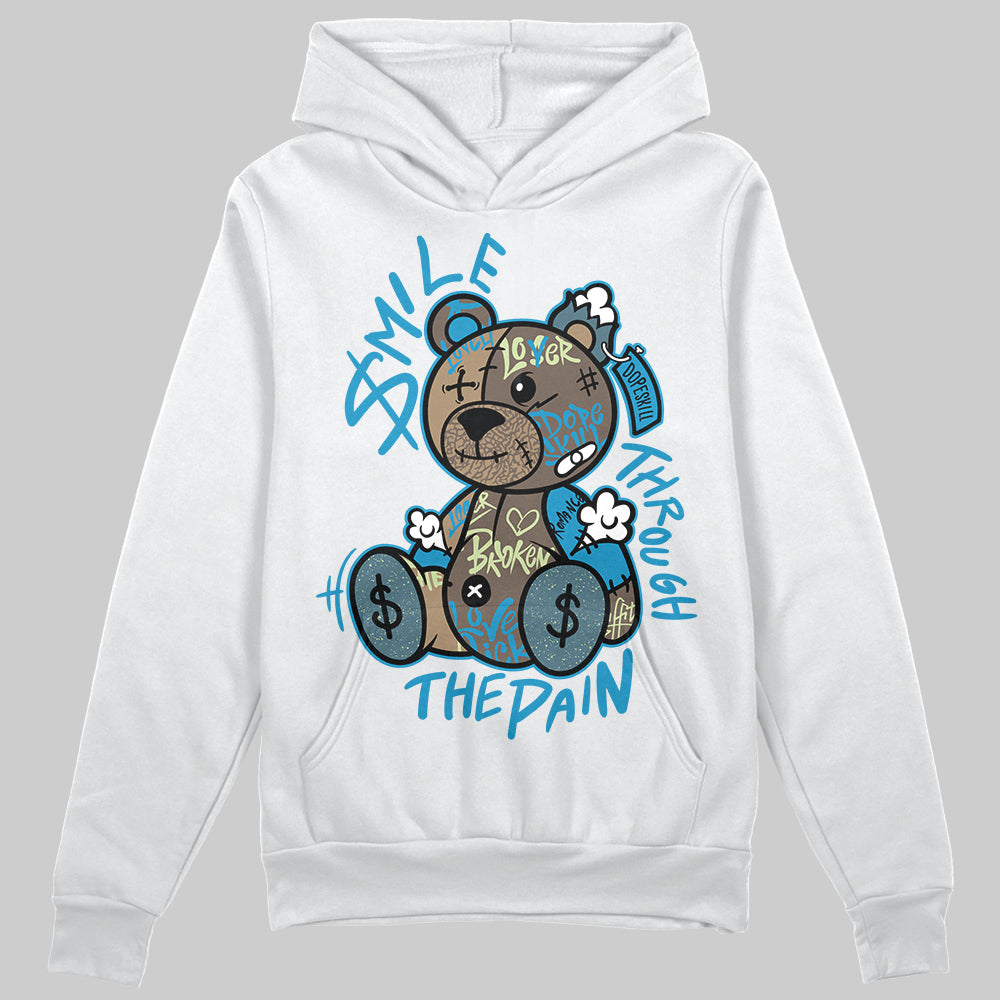 Jordan 3 GS “We Outside” DopeSkill Hoodie Sweatshirt Smile Through The Pain Graphic Streetwear - White 