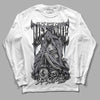 Jordan 14 Retro 'Stealth' DopeSkill Long Sleeve T-Shirt Life or Die Graphic Streetwear - White