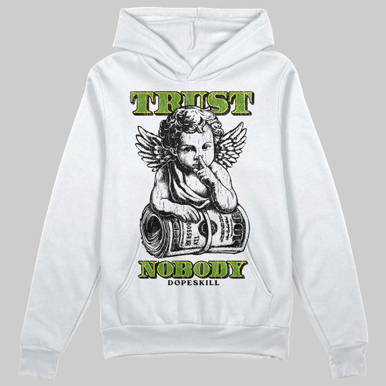 Neon Green Sneakers DopeSkill Hoodie Trust Nobody Graphic Streetwear - White 