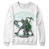 Jordan 1 High OG Green Glow DopeSkill Sweatshirt VERSUS Graphic Streetwear - White 