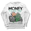 Jordan 1 High OG Green Glow DopeSkill Long Sleeve T-Shirt MOMM Graphic Streetwear - White