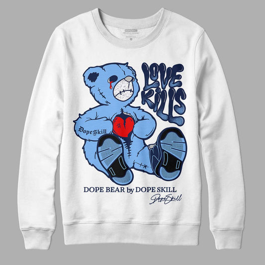 Jordan 5 SE “Georgetown” DopeSkill Sweatshirt Love Kills Graphic Streetwear