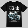 Black and White Sneakers DopeSkill T-Shirt Risk Is Better Than Regret Graphic Streetwear - Black