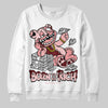 Jordan 3 Retro Valentine's Day Treat Yourself (2025) DopeSkill Sweatshirt Born To Be Rich Graphic Streetwear - White